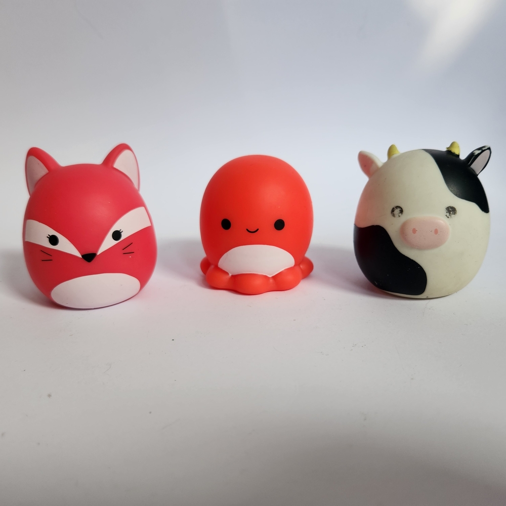 Squishmallow Squooshems Lot Fifi Fox, Veronica Octopus, Connor Cow Blind Bag